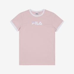 Fila Linear Fit - Naisten Poolopaita - Pinkki | FI-65075